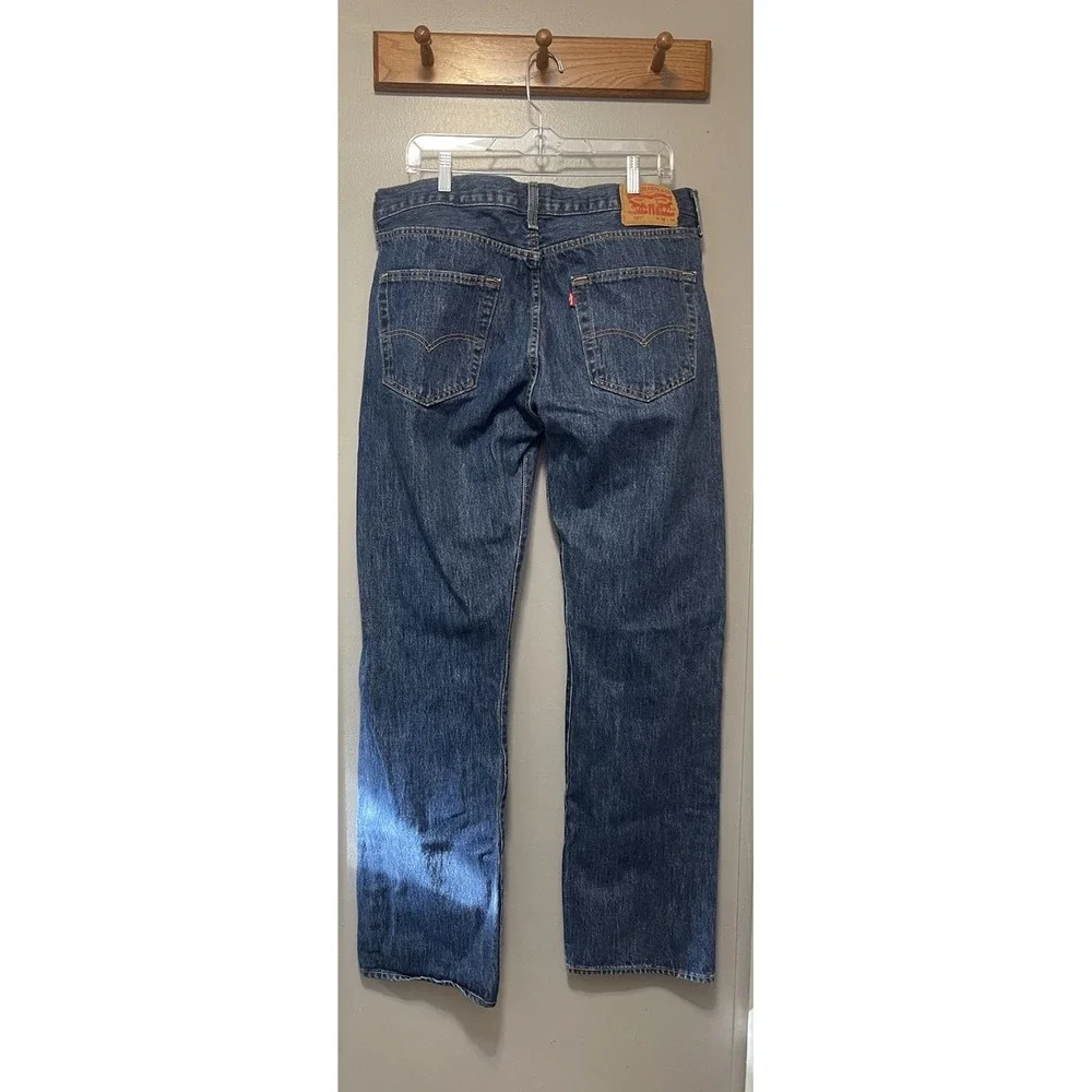 Levis 501 Jeans Straight Leg Button Fly Med Stonewash 36x34. NWOT